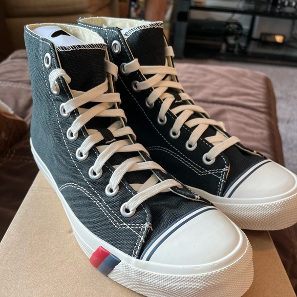 Keds Black and White High-Top Sneakers - Picture 1 of 6